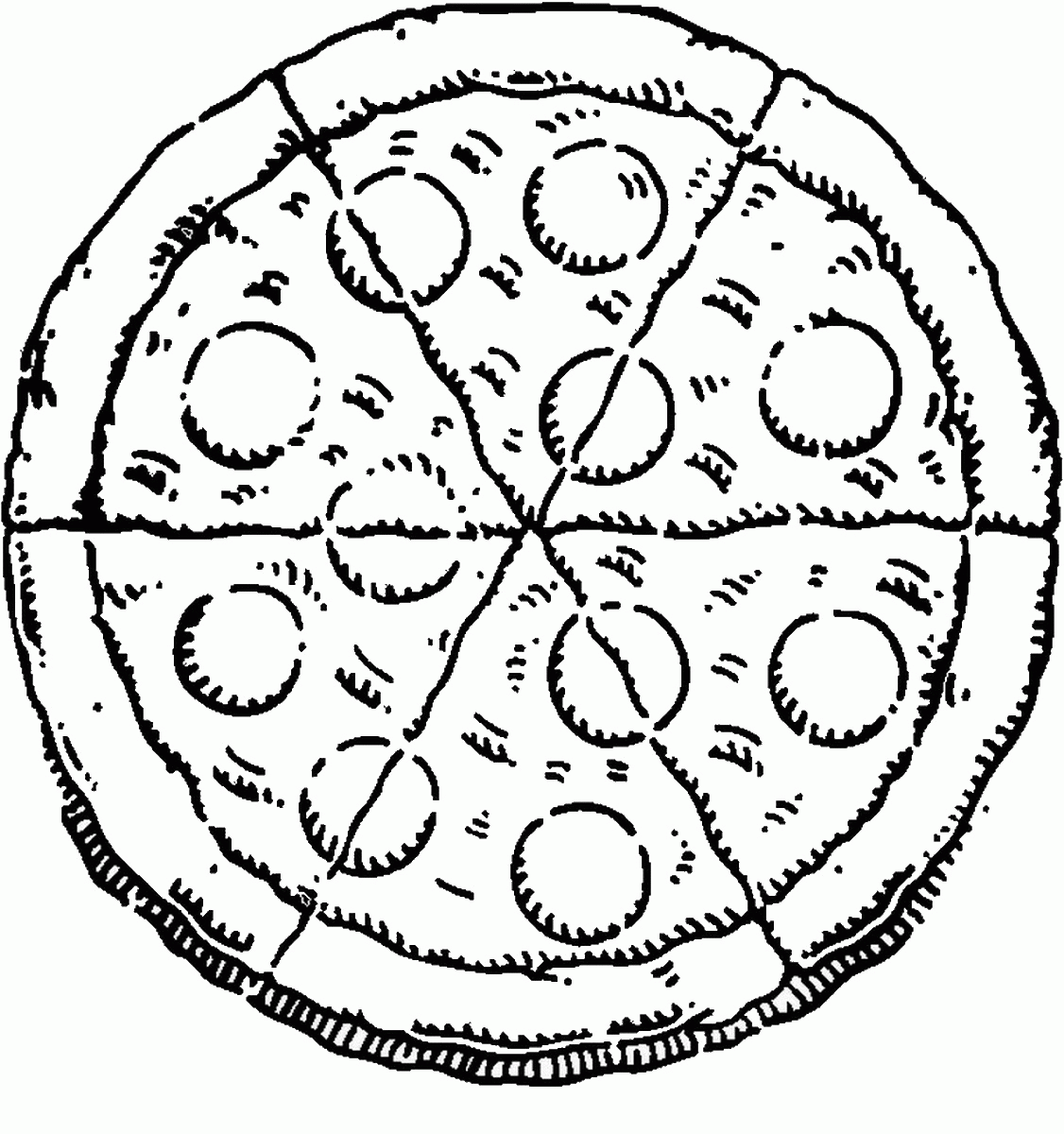 Pizza Coloring Pages