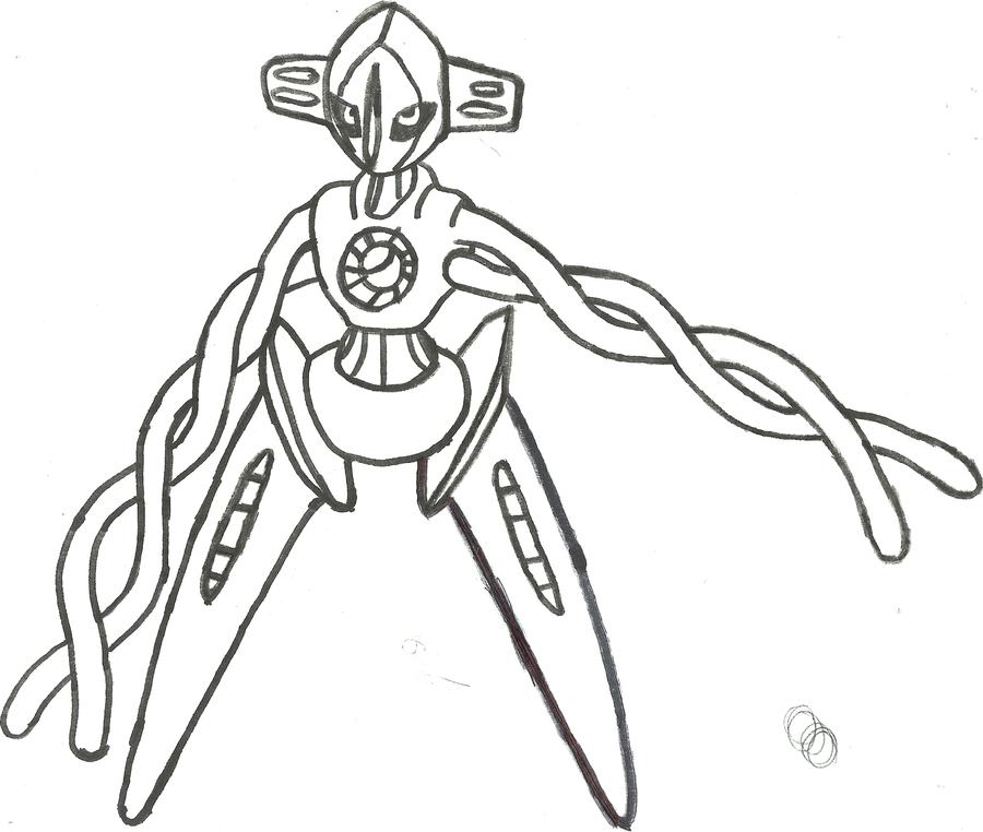 Deoxys coloring pages