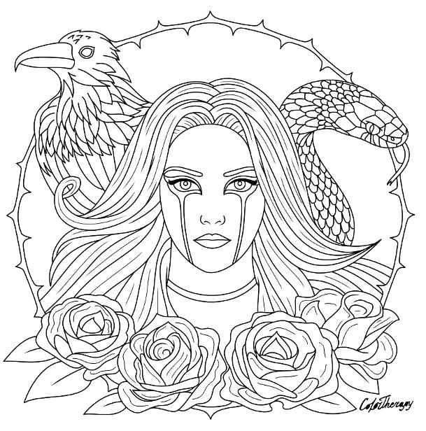 Gothic Coloring Pages Picture - Whitesbelfast