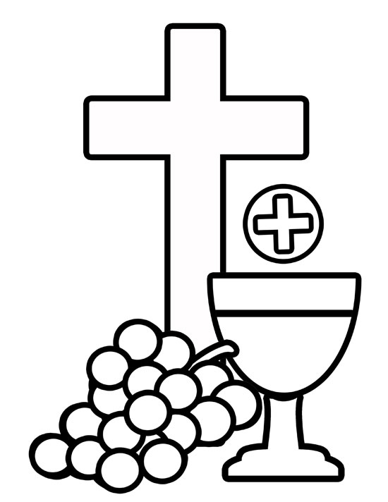 First Communion Coloring Pages Free - ClipArt Best