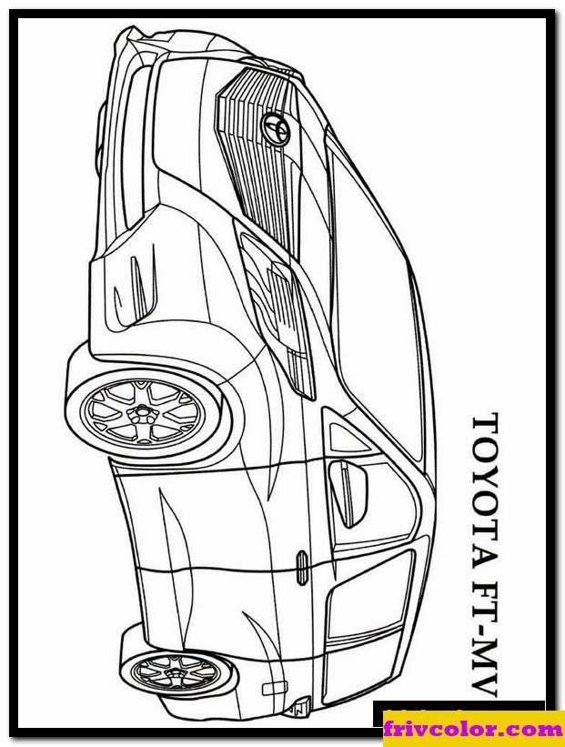 Toyota 5 - Friv Free Coloring Pages For Children - Miscellaneous ...