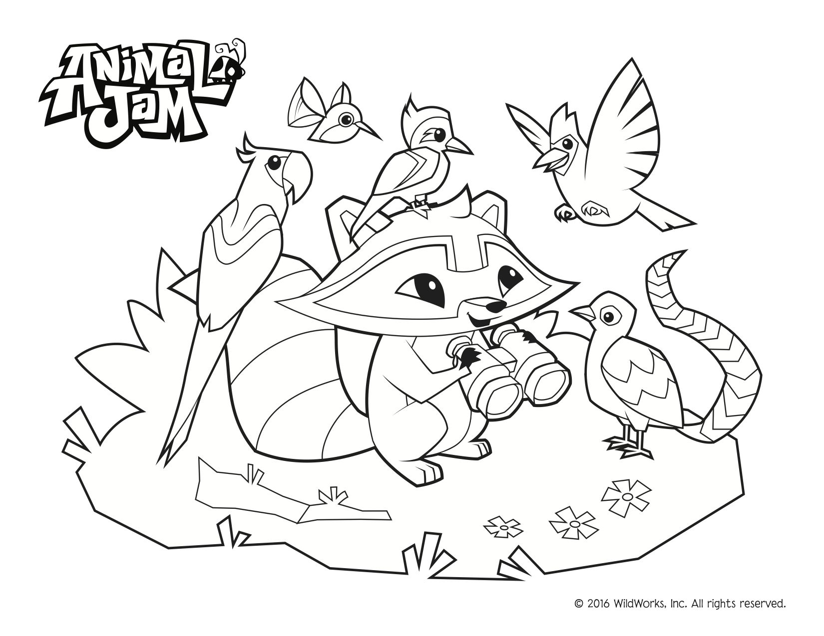 Animal Jam Coloring Pages! Celebrate spring and the ...