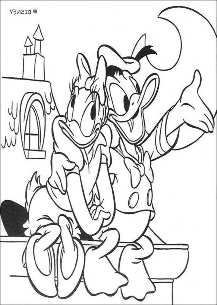 Disney Donald And Daisy Coloring Pages - Kids Colouring Pages