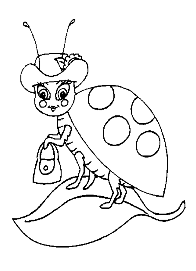 Ladybug Coloring Page | Coloring pages wallpaper