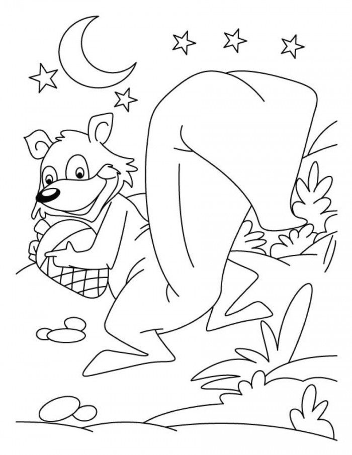 Scaredy Squirrel Coloring Pages | 99coloring.com