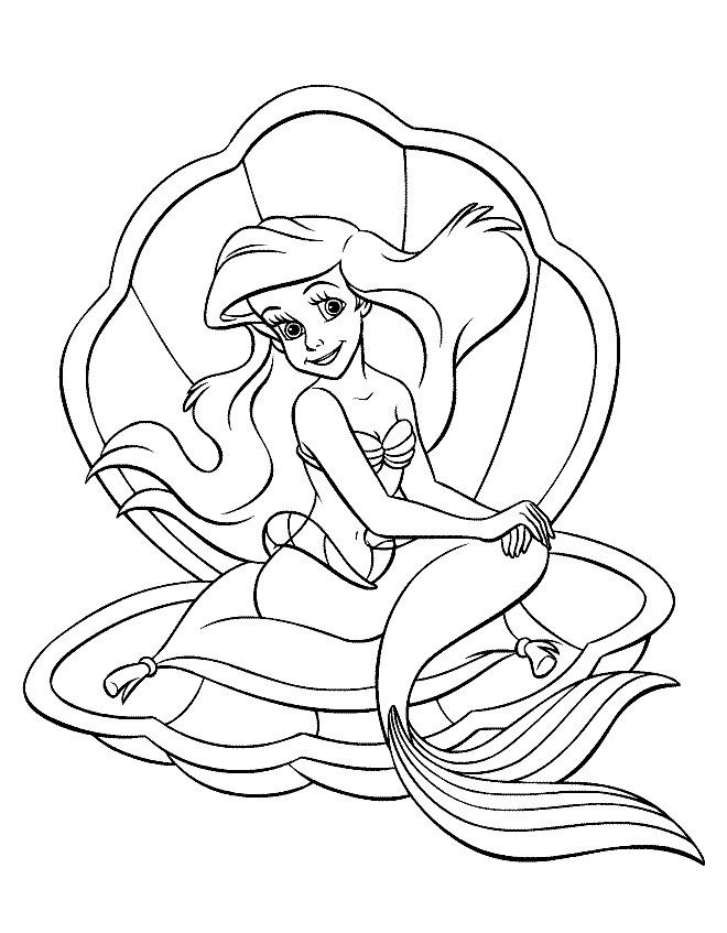 Princess Mermaid | Disney Princess Coloring Pages