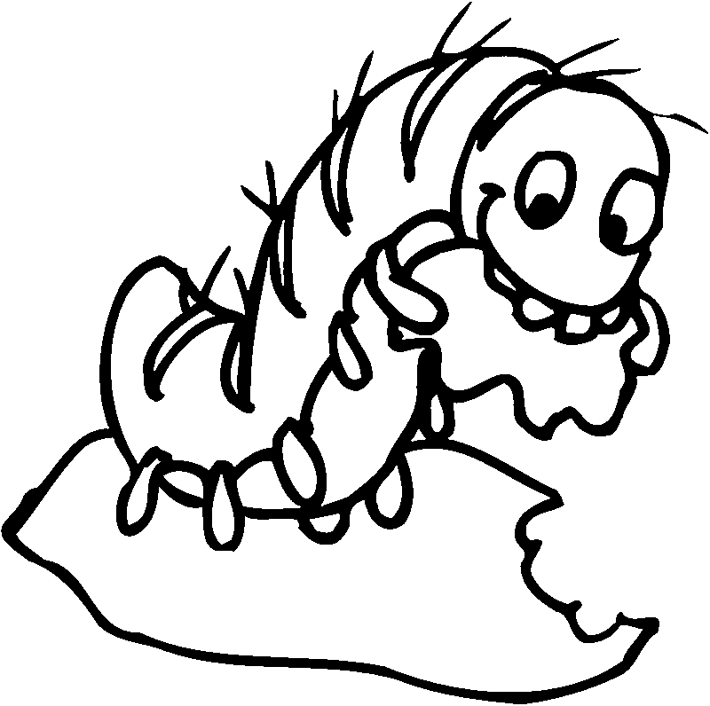 Coloring Page Caterpillar