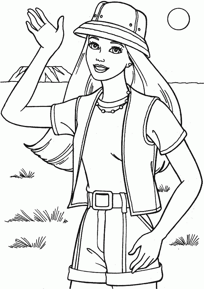 Barbie doll Colouring Pages (page 2)