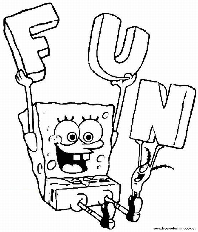 Coloring pages SpongeBob - Page 2 - Printable Coloring Pages Online