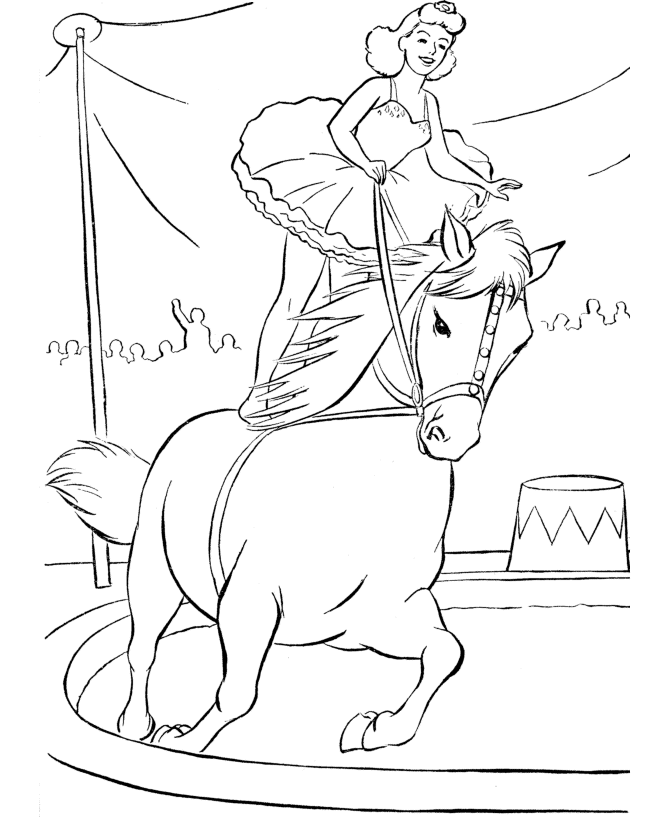 Search Results » Printable Circus Coloring Page