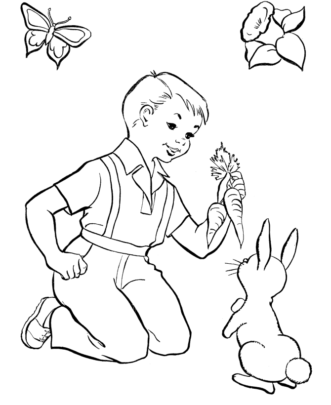 Easter Bunny Coloring Pages To Print | Coloring Pages For Girls
