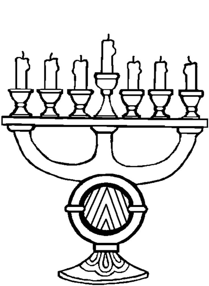 Candle Kwanzaa Coloring Pages | Preschool