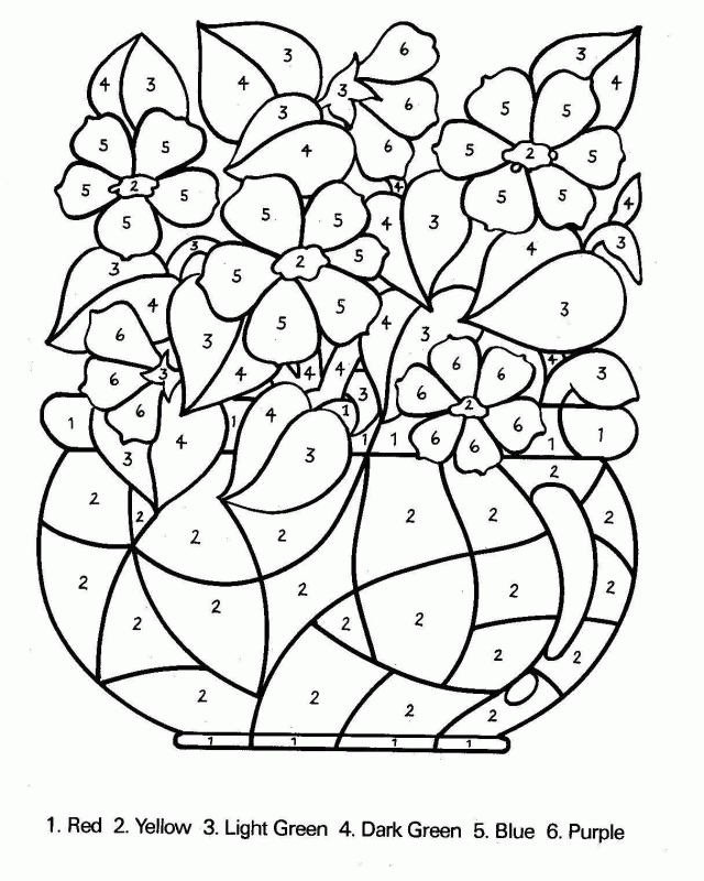 Color By Number Coloring Pages Diego Color By Numbers Coloring