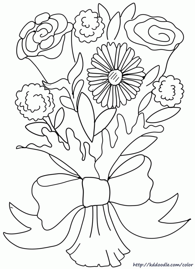 valentine roses Colouring Pages