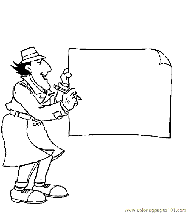 Inspector Gadget coloring pages 2014