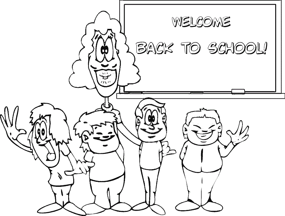 Free Back to School Coloring Page For Kids | Coloring Pages