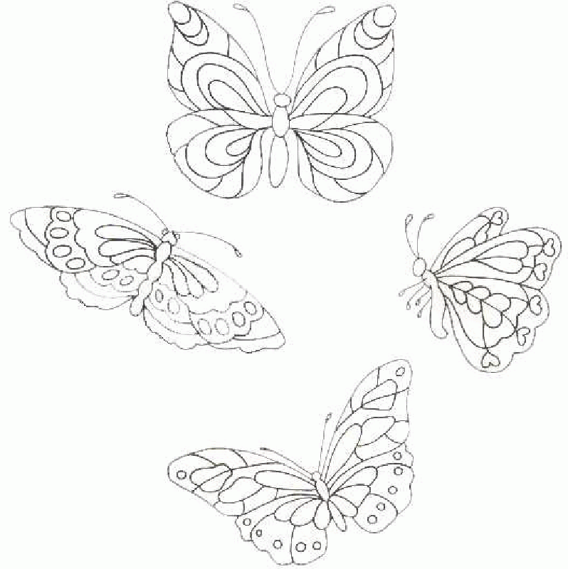Butterflies Coloring Pages 10 | Free Printable Coloring Pages