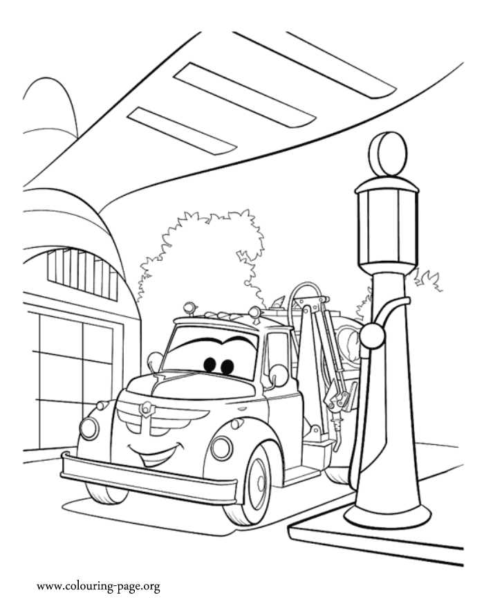 Planes - Chug, a fuel truck coloring page