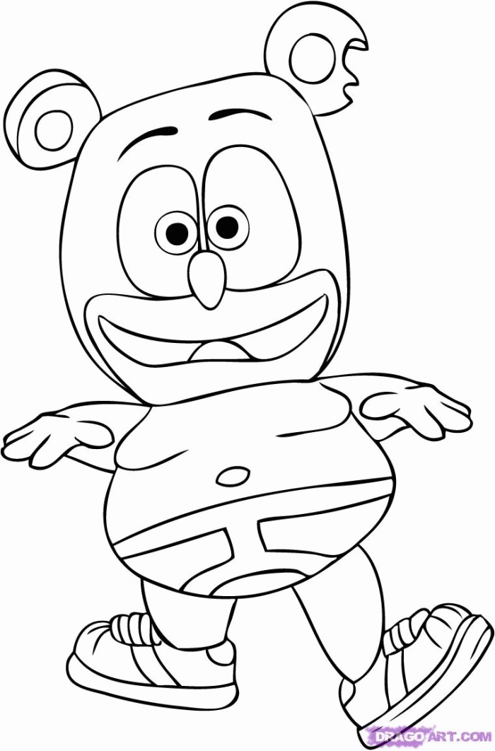 Gummy Bear Coloring Pages | 99coloring.com