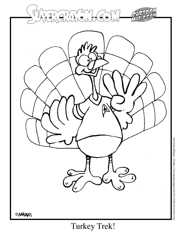 turkey coloring pages kids world
