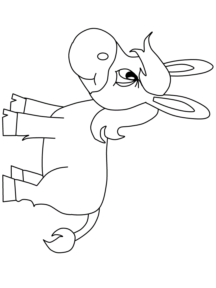 Donkey6 Animals Coloring Pages & Coloring Book