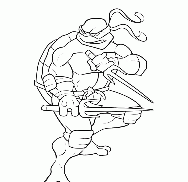Ninja Turtle Coloring Page | Coloring Pages