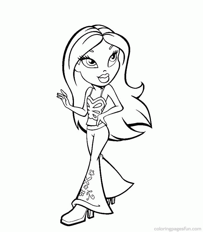 Bratz Coloring Pages 16 | Free Printable Coloring Pages