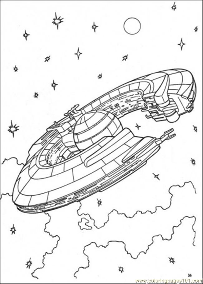 Colouring Pages Star Wars Ships