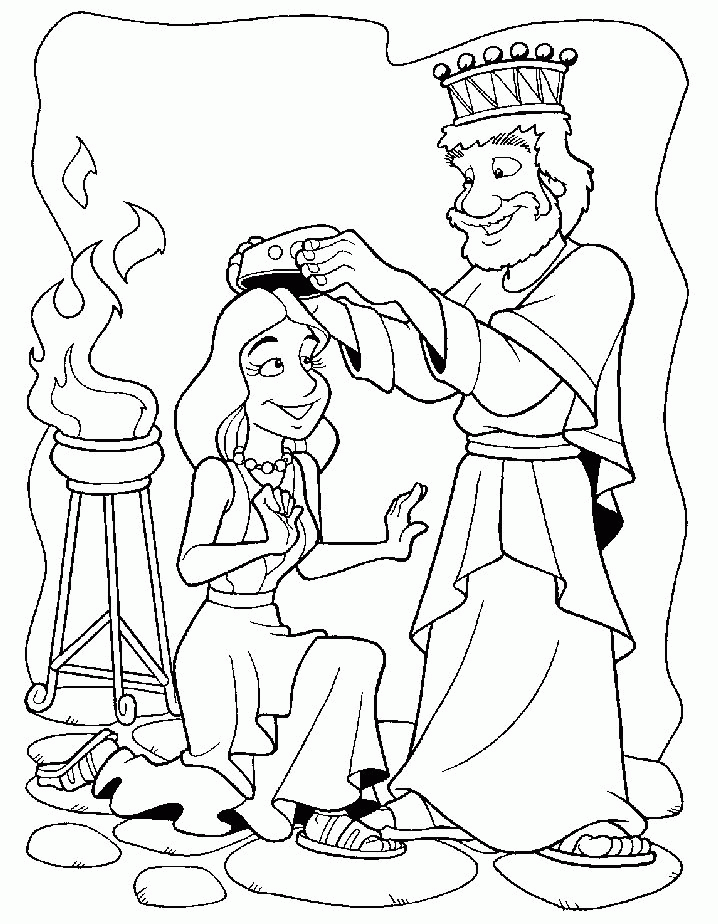 Esther Bible Coloring Pages | Coloring Pages For Child | Kids