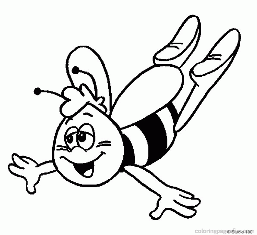 Maya The Bee Coloring Pages 17 | Free Printable Coloring Pages
