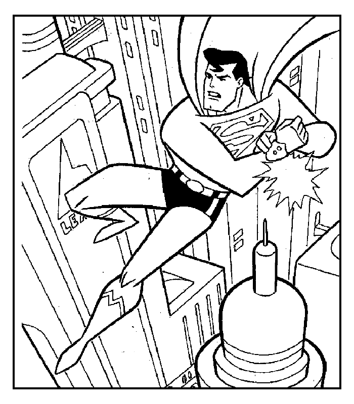 Superman | Free Printable Coloring Pages – Coloringpagesfun.com