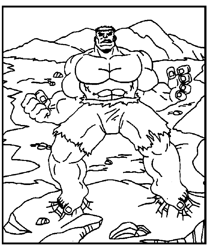 The Incredible Hulk Coloring Pages