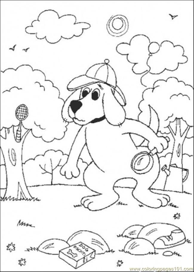 Coloring Pages Clifford The Detective (Cartoons > Clifford) - free