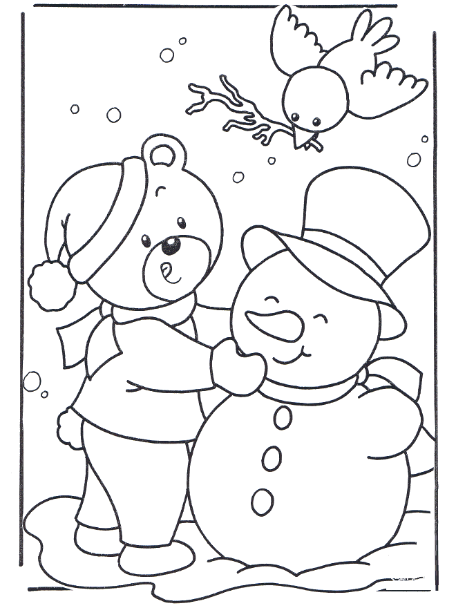 Snow Coloring Pages Free Printable Download | Coloring Pages Hub
