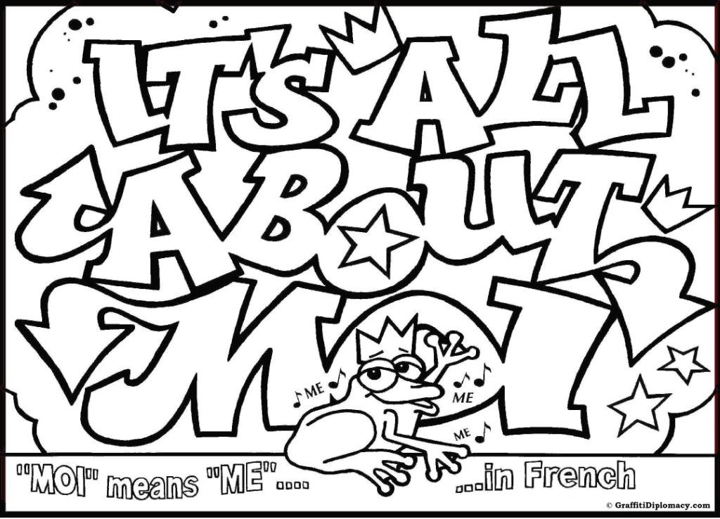 OMG! Another Graffiti Coloring Book of Room Signs - Learn to draw
