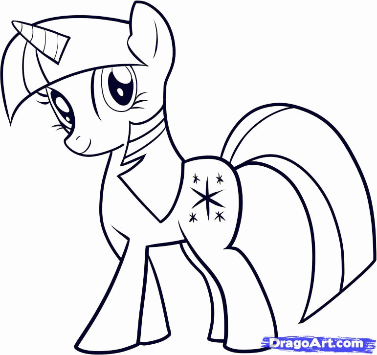 My Little Pony Twilight Sparkle Coloring Pages