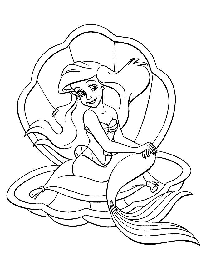 Little Mermaid Printable Coloring Pages | Coloring