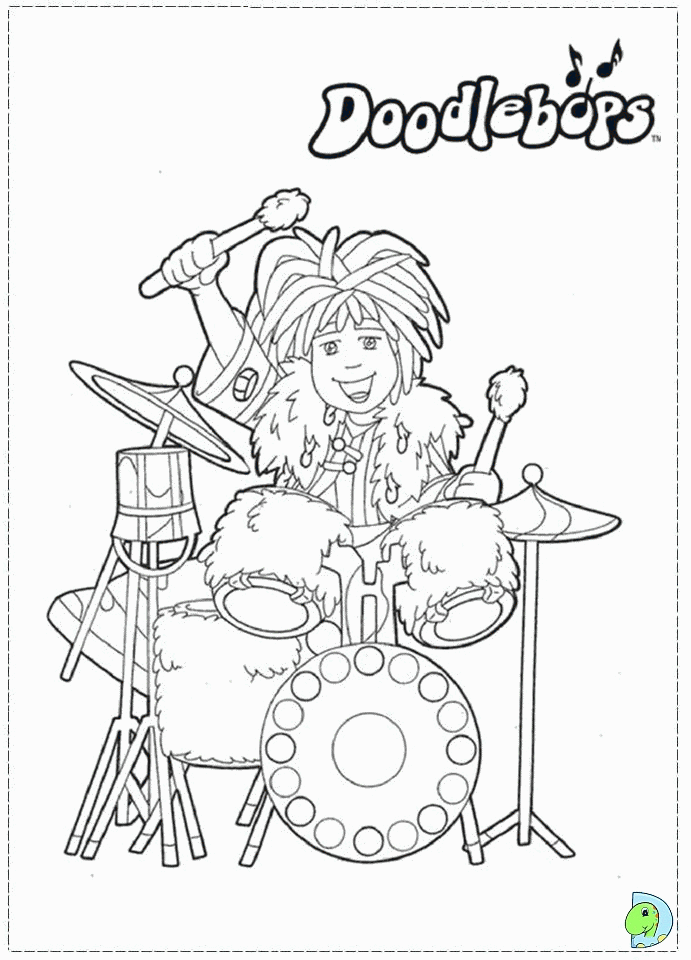 doodlebop Colouring Pages