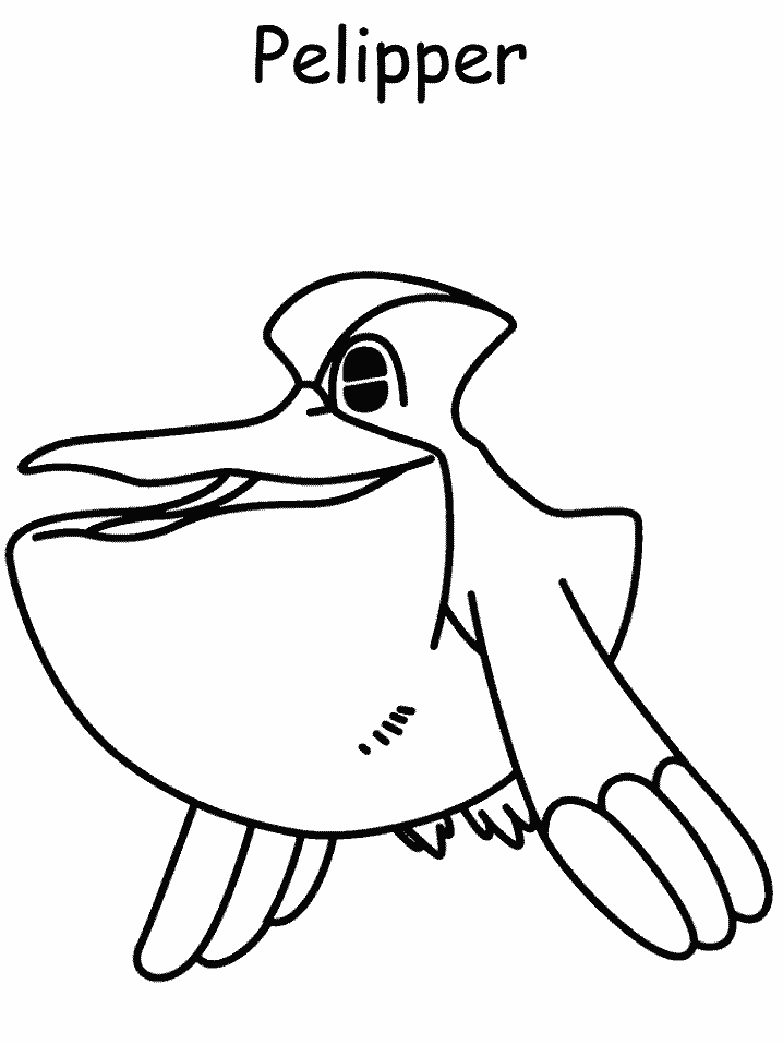 Bird Pokemon Coloring Pages