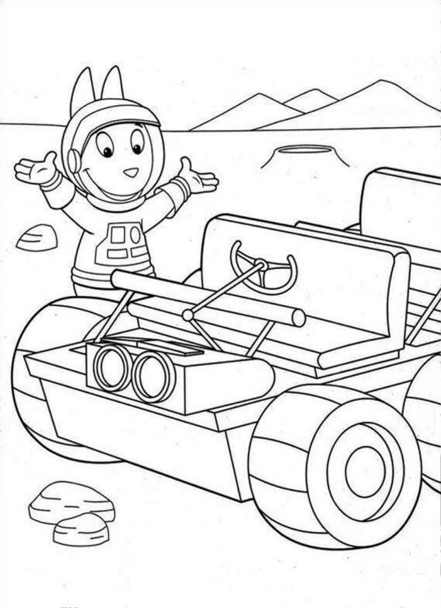 The Mechanic Backyardigans Coloring Page Coloringplus 126869 The