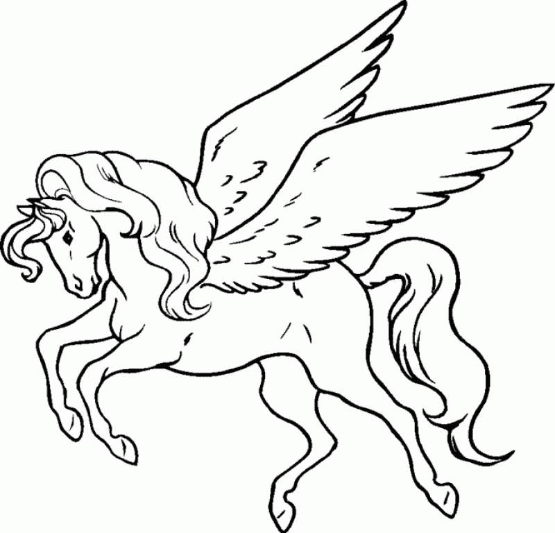 Pegasus Coloring Pages To Print - HD Printable Coloring Pages