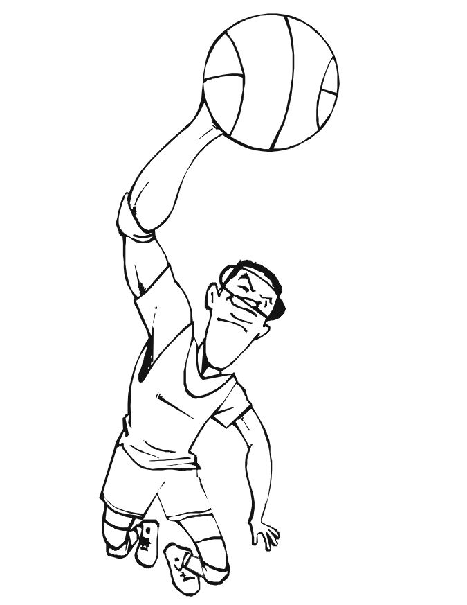 Basketball Player Coloring Pages - Free Printable Coloring Pages