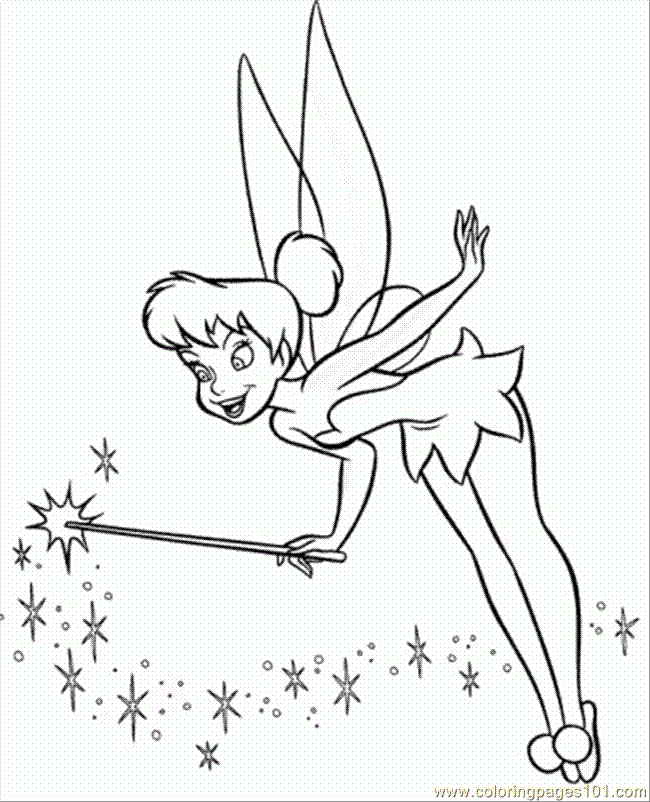 Coloring Pages Tinkerbell 6 (Cartoons > Tinkerbell) - free