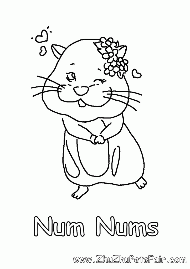 Zhu Zhu Num Nums Colouring Pages | Hot Toys Review