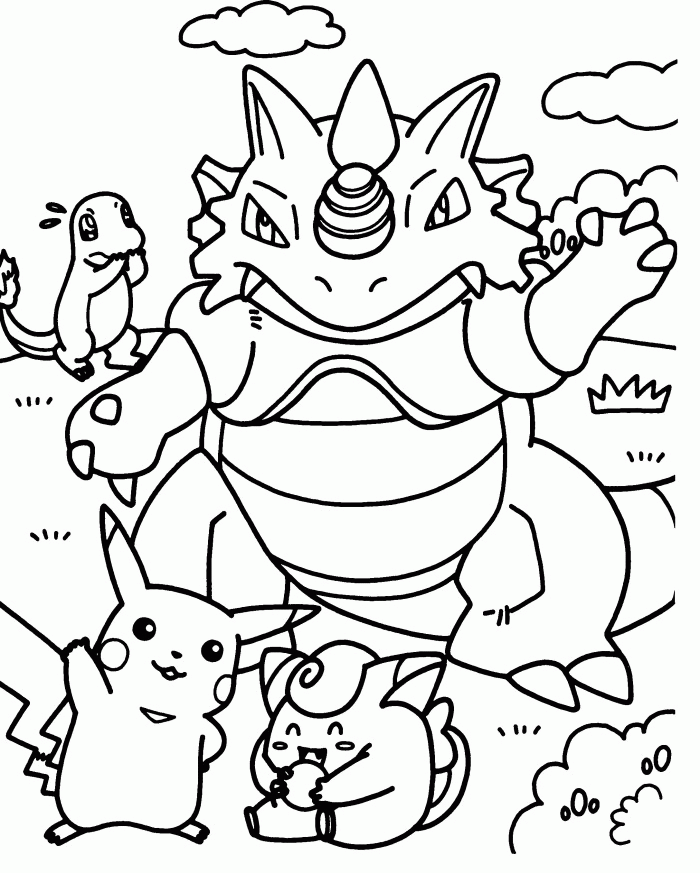Pokemon Major With Minor Coloring Pages - Pokemon Coloring Pages