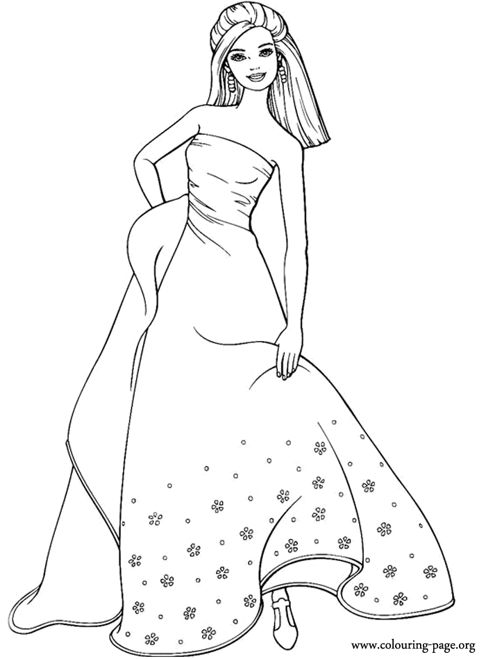 Barbie Coloring Pages - Free Printable Coloring Pages | Free