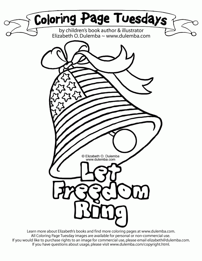 dulemba: Coloring Page Tuesday - Freedom Bell