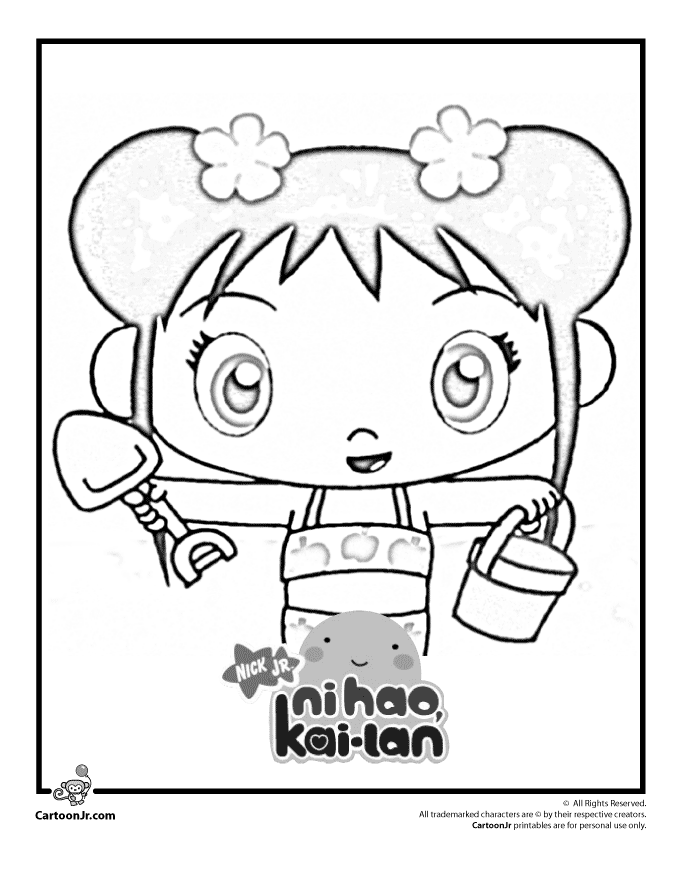 Animations A 2 Z - Coloring pages of Kai-Lan
