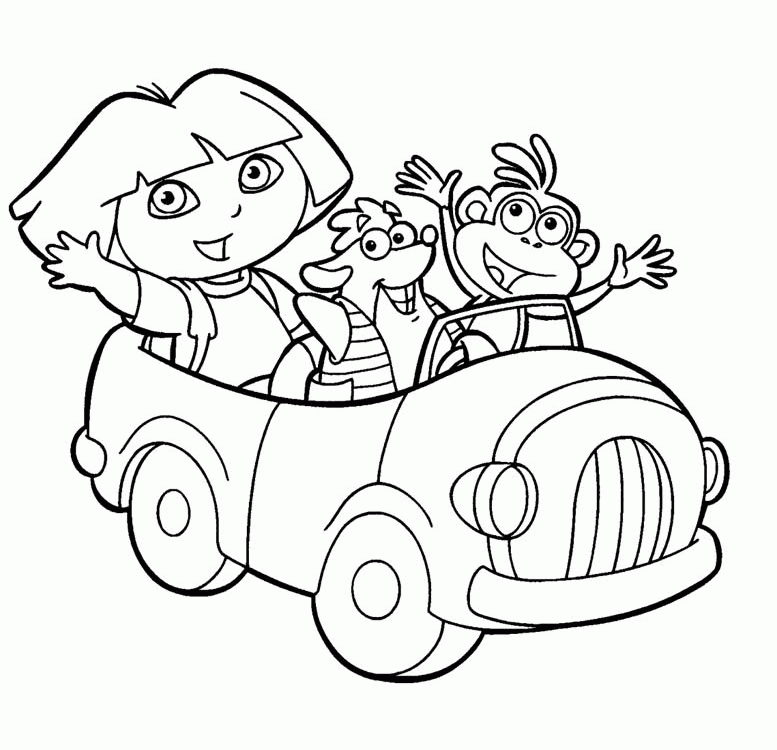 Dora Coloring Pages Print Out