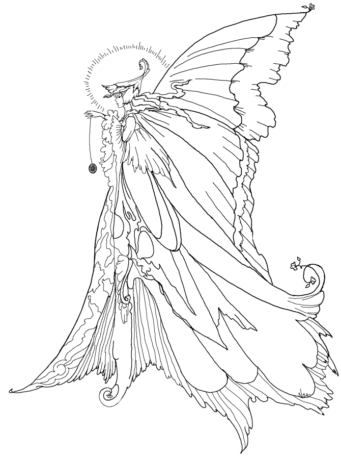 Fairy Coloring Pages (